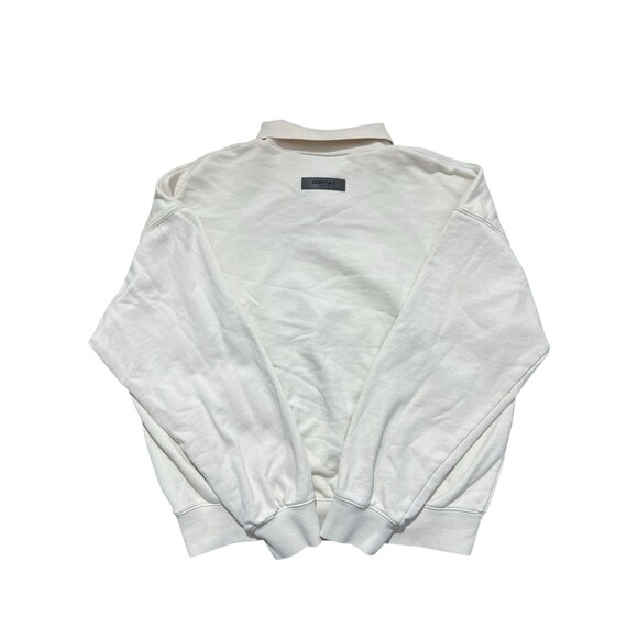 Fear Of God Essentials Egg Shell Long Sleeve Polo Shirt Size XS Unisex - Picture 6 of 11